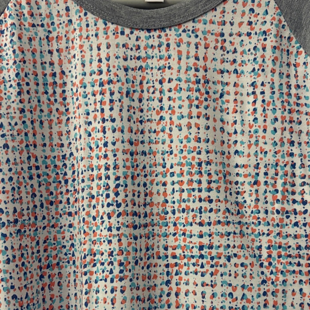 LuLaRoe “Randy” Speckled Baseball Tee - Picture 6 of 9